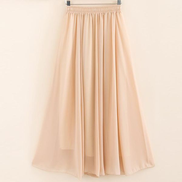 skirts 2021 two layer women summer skirt high waist vintage pure color long saias femme boho white chiffon maxi, Black
skirts 2021 two layer women summer skirt high waist vintage pure color long saias femme boho white chiffon maxi, Black