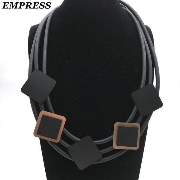 yd&ydbz gold silver color square metal short neclace for women style leather rubber necklaces charms women's clothes match pendant
yd&ydbz gold silver color square metal short neclace for women style leather rubber necklaces charms women's clothes match pendant