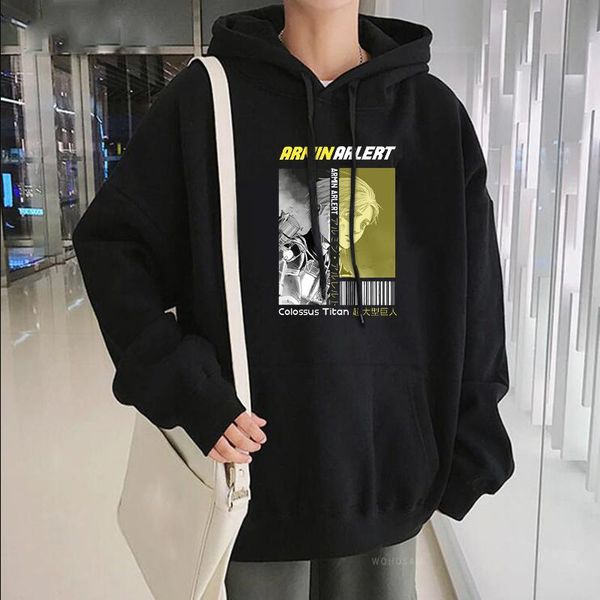 men's hoodies & sweatshirts fashion japan anime attack on titan armin arlert sweatshirt harajuku pullover funny manga colossus tican me, Black
men's hoodies & sweatshirts fashion japan anime attack on titan armin arlert sweatshirt harajuku pullover funny manga colossus tican me, Black