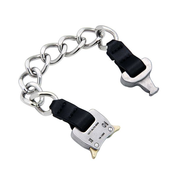 alyx metal sense embossed chain high street functional wind bracelet tide brand safety buckle titanium steel, Black
alyx metal sense embossed chain high street functional wind bracelet tide brand safety buckle titanium steel, Black