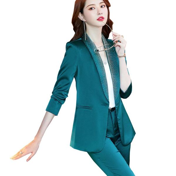 women's two piece pants green purple apricot yellow pink office ladies pant suit elegant women formal work wear 2 set female blazer and, White
women's two piece pants green purple apricot yellow pink office ladies pant suit elegant women formal work wear 2 set female blazer and, White
