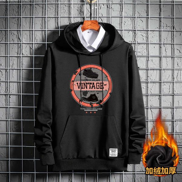winter men's plush tracksuits sweater hooded thickened large loose trend sports hoodie, Gray
winter men's plush tracksuits sweater hooded thickened large loose trend sports hoodie, Gray