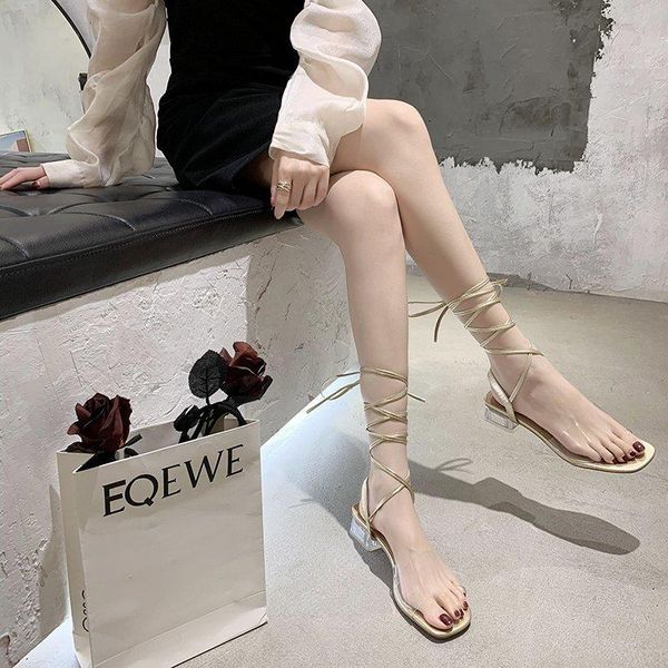 dress shoes 2021 summer cross strap sandals fairy wind crystal heel female transparent word belt roman thick z855, Black
dress shoes 2021 summer cross strap sandals fairy wind crystal heel female transparent word belt roman thick z855, Black