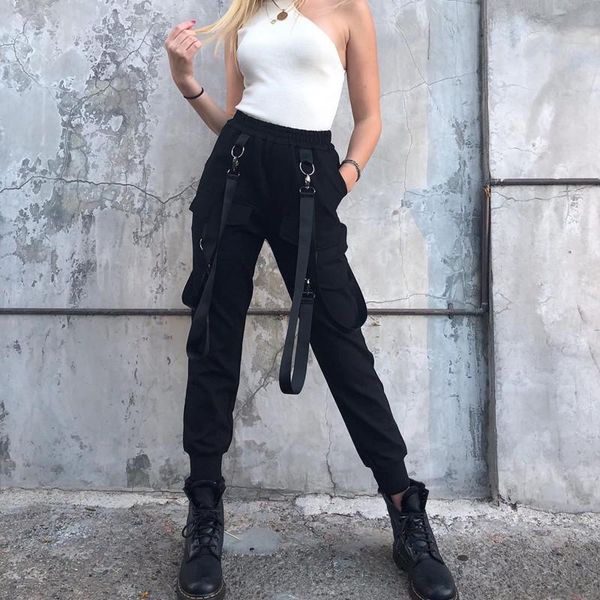women's pants & capris liva girl ribbon splicing high waist solid cargo harajuku streetwear blue lace up hippop joggers trousers women, Black;white
women's pants & capris liva girl ribbon splicing high waist solid cargo harajuku streetwear blue lace up hippop joggers trousers women, Black;white