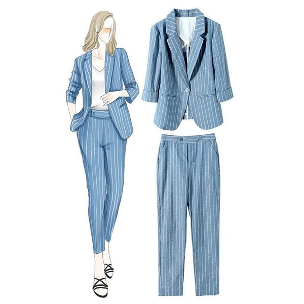 women's two piece pants european and american 2021 arrival spring turn down collar cotton linen striped suit set, White
women's two piece pants european and american 2021 arrival spring turn down collar cotton linen striped suit set, White