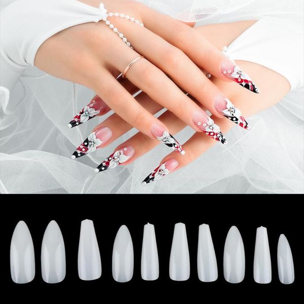 100pcs/set 2 styles full cover manicure fake nail art tips ballerina/coffin mixed false transparent/natural/white1, Red;gold
100pcs/set 2 styles full cover manicure fake nail art tips ballerina/coffin mixed false transparent/natural/white1, Red;gold