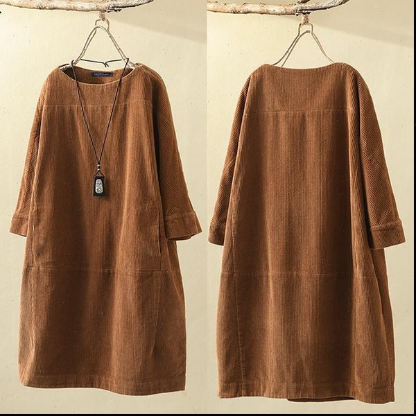 corduroy women dress autumn kaftan casual sweatshirt long sleeve tunic vestido female solid hoodies robe plus size, Black;gray
corduroy women dress autumn kaftan casual sweatshirt long sleeve tunic vestido female solid hoodies robe plus size, Black;gray