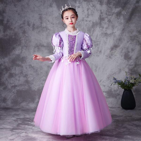 girl's dresses flower girl dress crystal sequined embroidery o-neck princess luxury purple floor-length tulle lovely lace kids party go, Red;yellow
girl's dresses flower girl dress crystal sequined embroidery o-neck princess luxury purple floor-length tulle lovely lace kids party go, Red;yellow