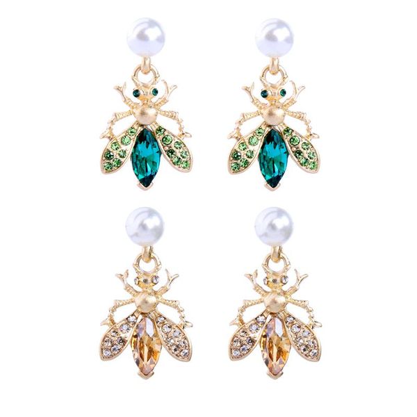 dangle & chandelier balanbiu cute gold color insect bees drop earrings for women party gifts crystal acrylic pearl earring fashion accessory, Silver
dangle & chandelier balanbiu cute gold color insect bees drop earrings for women party gifts crystal acrylic pearl earring fashion accessory, Silver