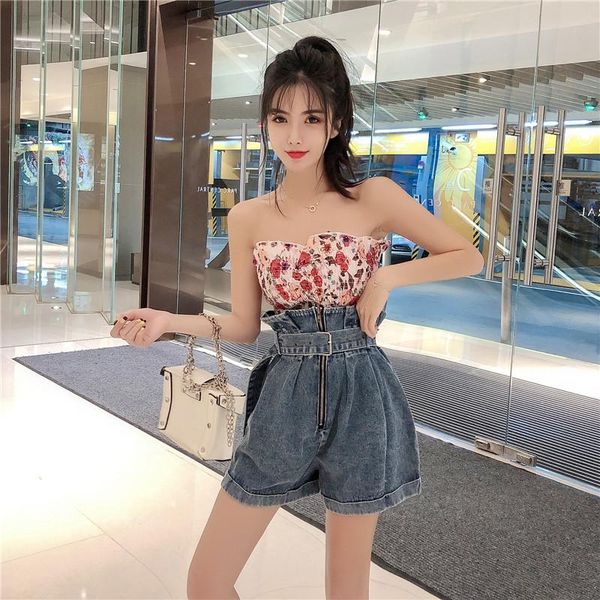 women's jeans 2021 spring and summer fashion rural style jean suspenders shorts, Blue
women's jeans 2021 spring and summer fashion rural style jean suspenders shorts, Blue