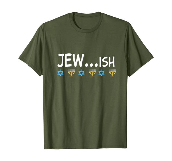 Jew-ish T-Shiry Jewish Hanukkah Chanukah T-Shirt, Mainly pictures