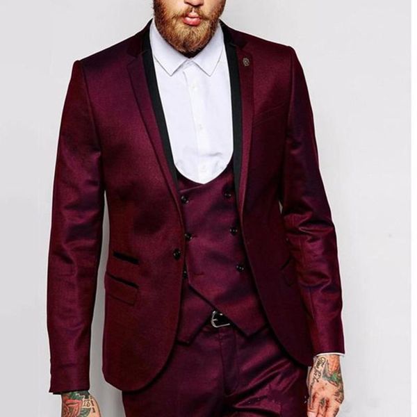 fashion burgundy groomsmen suits notch lapel groom tuxedos men wedding prom party suit (jacket+pants+vest) men's & blazers, White;black
fashion burgundy groomsmen suits notch lapel groom tuxedos men wedding prom party suit (jacket+pants+vest) men's & blazers, White;black