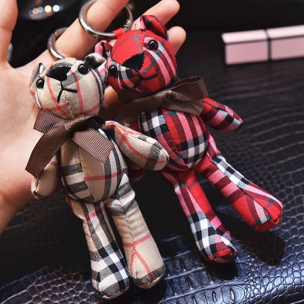 2021 fashion keychain creative plaid cloth art plush toy stripe bow tie teddy pendant bear bag doll pendant, Slivery;golden
2021 fashion keychain creative plaid cloth art plush toy stripe bow tie teddy pendant bear bag doll pendant, Slivery;golden