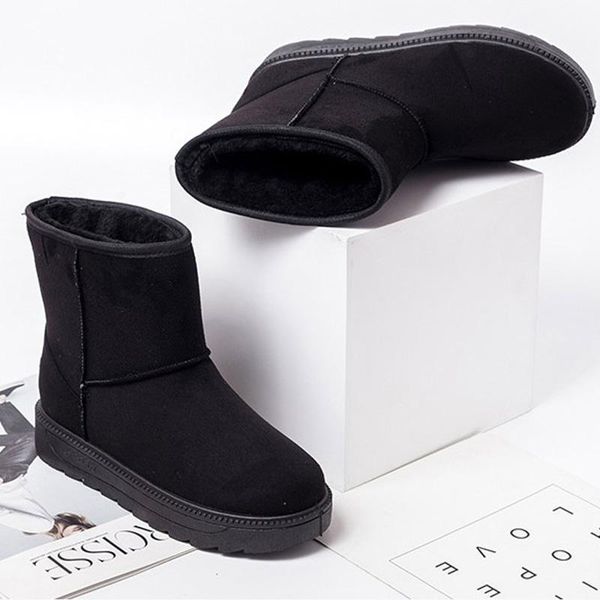 boots 2021 soft mid-calf ladies snow women winter female suede upper warm fluff shoes footwear booties, Black
boots 2021 soft mid-calf ladies snow women winter female suede upper warm fluff shoes footwear booties, Black