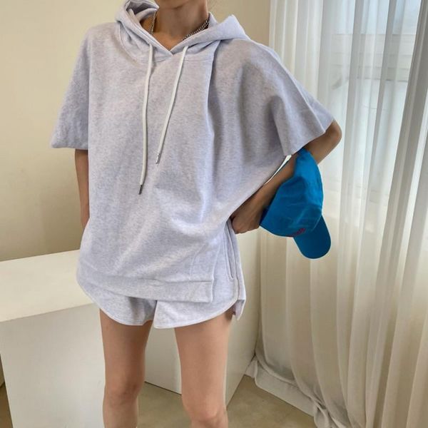 women's tracksuits alien kitty 2021 summer suit solid color casual all-match hooded thin high waist loose wide leg sports shorts, Gray
women's tracksuits alien kitty 2021 summer suit solid color casual all-match hooded thin high waist loose wide leg sports shorts, Gray