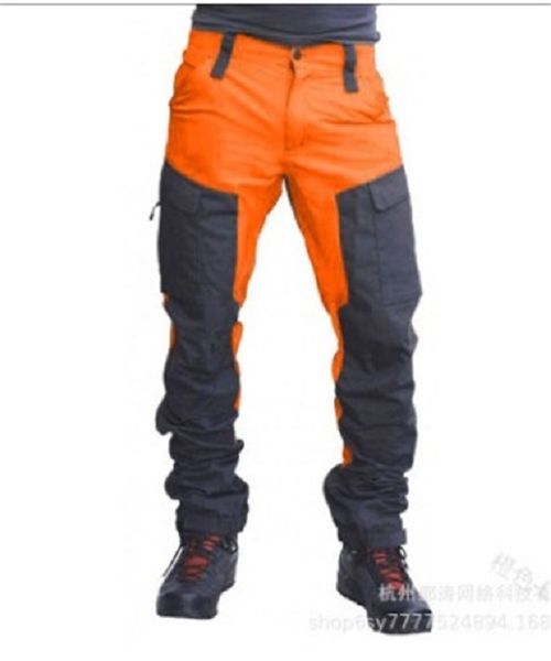 casual men fashion color block multi pockets sports pants long cargo work trousers for outdoor straight pant, Black
casual men fashion color block multi pockets sports pants long cargo work trousers for outdoor straight pant, Black