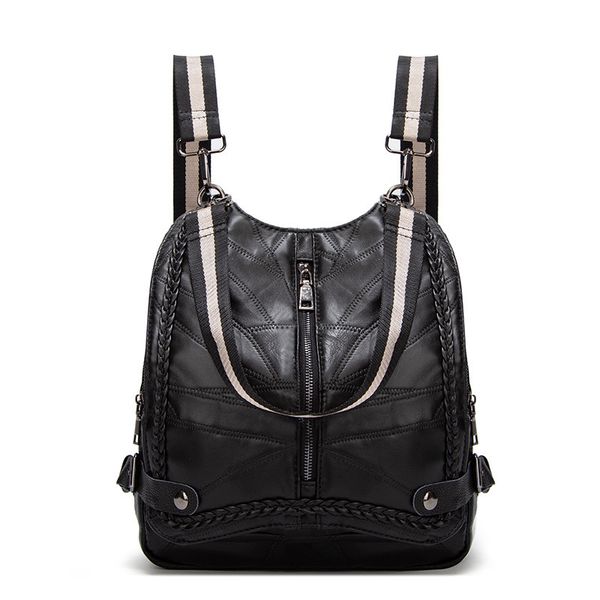 women's 2021 spring and summer new easy to wear leather sheepskin anti theft dual purpose large capacity mommy backpack
women's 2021 spring and summer new easy to wear leather sheepskin anti theft dual purpose large capacity mommy backpack