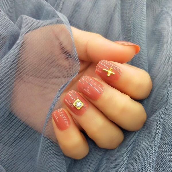 24pcs false nail with decoration full wraps glue type patch manicure supplies mh881, Red;gold
24pcs false nail with decoration full wraps glue type patch manicure supplies mh881, Red;gold