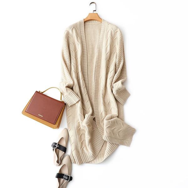 women's knits & tees hollow out long knitted cardigans v-neck 100% cashmere warm sweaters for women designer 2021 high quality, White
women's knits & tees hollow out long knitted cardigans v-neck 100% cashmere warm sweaters for women designer 2021 high quality, White