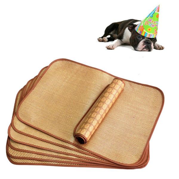 dog cat bamboo cooling mat summer sleeping pad kennel comfortable bed mattress durable cushion pet supplies kennels & pens
dog cat bamboo cooling mat summer sleeping pad kennel comfortable bed mattress durable cushion pet supplies kennels & pens