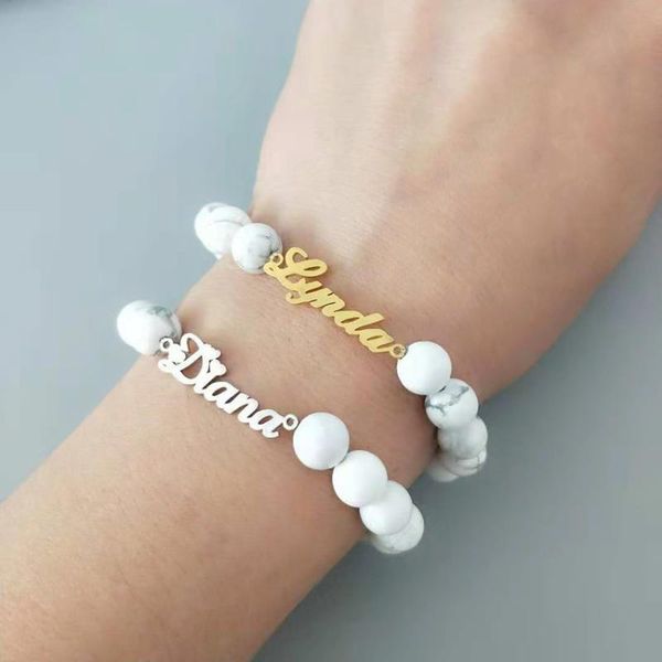 link, chain personalized name bracelet custom stainless steel nameplate wrist beads homme jewelry gifts for women bileklik pulseras, Black
link, chain personalized name bracelet custom stainless steel nameplate wrist beads homme jewelry gifts for women bileklik pulseras, Black