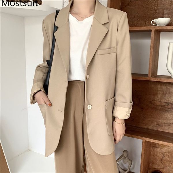 korean women work blazer jacket casual single-breasted suit female loose fashion outwear 210514, White;black
korean women work blazer jacket casual single-breasted suit female loose fashion outwear 210514, White;black