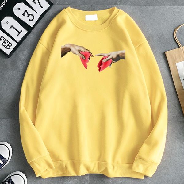 women's hoodies & sweatshirts clothing sweatshirt tearing loving hands pattern printed woman fashion slim o-neck clothes oversized loos, Black
women's hoodies & sweatshirts clothing sweatshirt tearing loving hands pattern printed woman fashion slim o-neck clothes oversized loos, Black