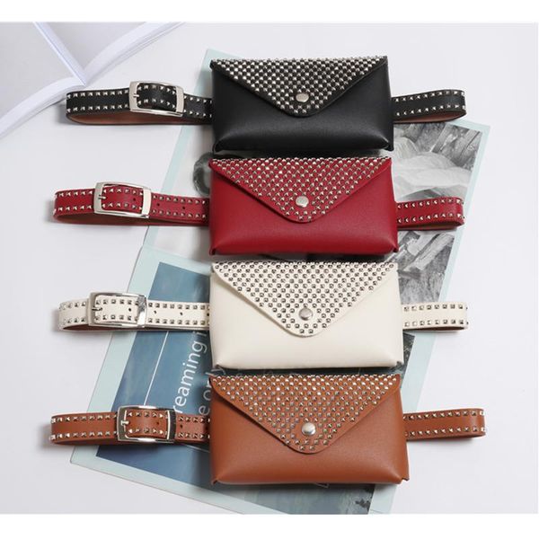 fashion rivet belt bag women waist leather fanny pack bags simple female phone pouch lady packs
fashion rivet belt bag women waist leather fanny pack bags simple female phone pouch lady packs