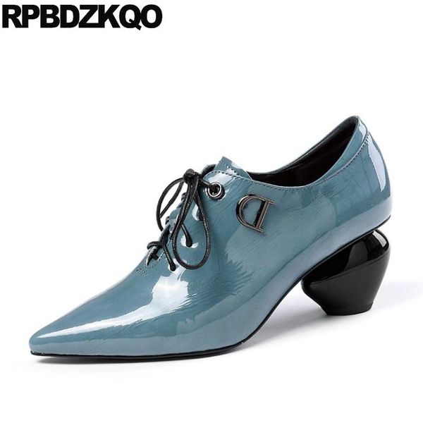 dress shoes genuine leather 2021 plus size elegant women pumps lace up patent novelty pointed toe 42 unique high heels blue block, Black
dress shoes genuine leather 2021 plus size elegant women pumps lace up patent novelty pointed toe 42 unique high heels blue block, Black