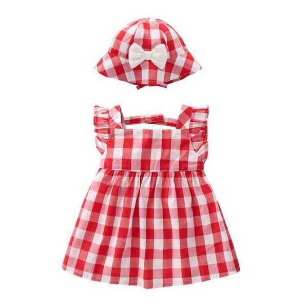 girl's dresses baby 2021 summer girls party clothes pure cotton princess style plaid dress babies clothing with bow hat 0-3y infant, Red;yellow
girl's dresses baby 2021 summer girls party clothes pure cotton princess style plaid dress babies clothing with bow hat 0-3y infant, Red;yellow