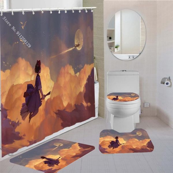 shower curtains 3/4 pieces kiki's delivery service curtain set miyazaki hayao pedestal rug lid toilet cover mat japan anime bathroom
shower curtains 3/4 pieces kiki's delivery service curtain set miyazaki hayao pedestal rug lid toilet cover mat japan anime bathroom