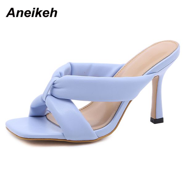 pu shallow shoes for women summer elegant pleated peep toe thin high heel fashion slip on slides solid dress 210507, Black
pu shallow shoes for women summer elegant pleated peep toe thin high heel fashion slip on slides solid dress 210507, Black