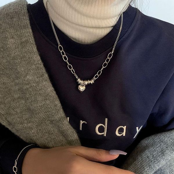 chains yaologe simple retro love round bead pendant necklace clavicle chain gift fashion ladies sweater jewelry wholesale, Silver
chains yaologe simple retro love round bead pendant necklace clavicle chain gift fashion ladies sweater jewelry wholesale, Silver