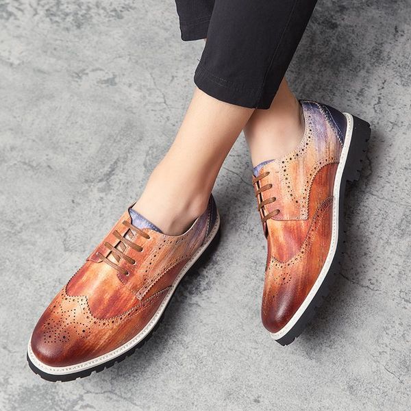 mens dress shoes office business fashion designed male brogue mixed color lace up pu leather non slip wedding, Black
mens dress shoes office business fashion designed male brogue mixed color lace up pu leather non slip wedding, Black