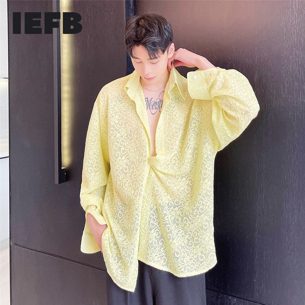 iefb homemade advanced jacquard lace long sleeve shirt men's lightweight yellow spring summer sunscreen clothing y6818 210524, White;black
iefb homemade advanced jacquard lace long sleeve shirt men's lightweight yellow spring summer sunscreen clothing y6818 210524, White;black