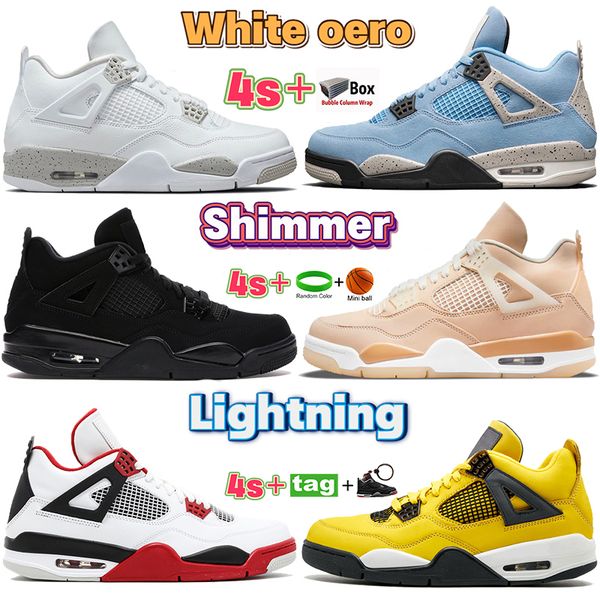 high mens 4 university blue white oreo bred 4s basketball shoes shimmer black cat paris fire red metallic purple men women designer sneakers
high mens 4 university blue white oreo bred 4s basketball shoes shimmer black cat paris fire red metallic purple men women designer sneakers