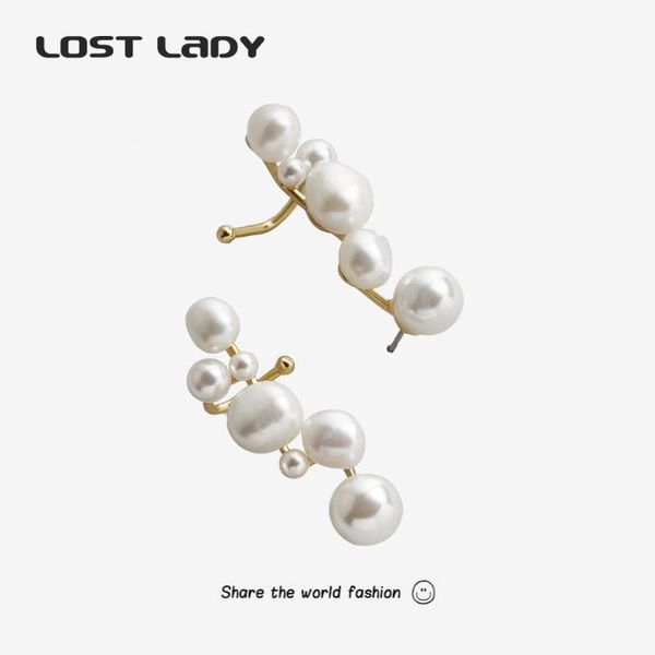 lost lady fashion simulated pearl stud earrings statement for women female elegent party jewelry wholesale, Golden;silver 
lost lady fashion simulated pearl stud earrings statement for women female elegent party jewelry wholesale, Golden;silver