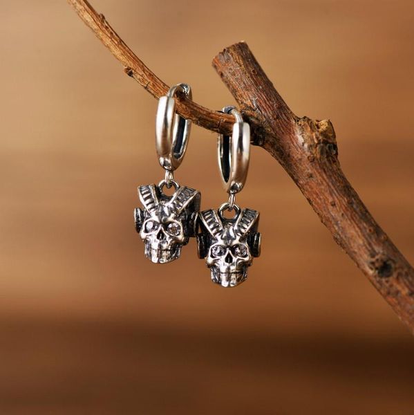 dangle & chandelier men's retro gothic fashion goat skull metal pendant trend boy cool and handsome gift earrings, Silver
dangle & chandelier men's retro gothic fashion goat skull metal pendant trend boy cool and handsome gift earrings, Silver