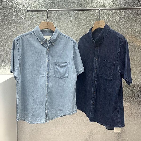 summer men's casual denim shirt soft cotton slim fit cowboy short sleeve male clothes shirts, White;black
summer men's casual denim shirt soft cotton slim fit cowboy short sleeve male clothes shirts, White;black