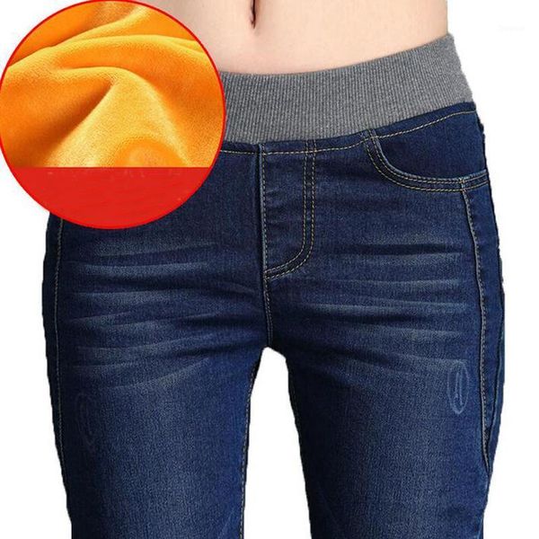 women's pants & capris woman winter warm denim jeans high waist casual velvet ladies stretch trousers am1439, Black;white
women's pants & capris woman winter warm denim jeans high waist casual velvet ladies stretch trousers am1439, Black;white