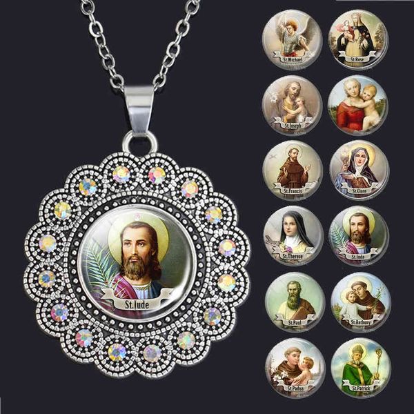 2021 new pendant necklaces st jude of assisi necklace saint christian clare dhiny ab crystal jewelry religious jewerly gifts glass, Silver
2021 new pendant necklaces st jude of assisi necklace saint christian clare dhiny ab crystal jewelry religious jewerly gifts glass, Silver