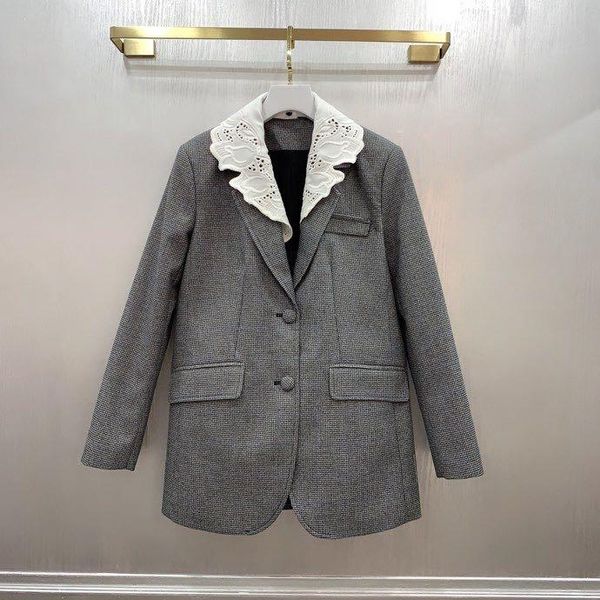 women's jackets wk081069 fashion women coats & 2021 runway luxury european design party style clothing, Black;brown
women's jackets wk081069 fashion women coats & 2021 runway luxury european design party style clothing, Black;brown