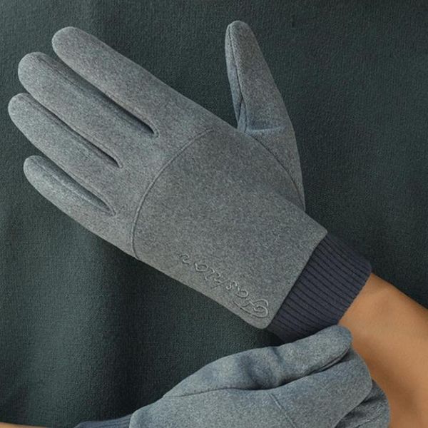 five fingers gloves men' winter outdoor full finger touch screen warm cycling for sports velvet thick letter embroidery driving mitten, Blue;gray
five fingers gloves men' winter outdoor full finger touch screen warm cycling for sports velvet thick letter embroidery driving mitten, Blue;gray