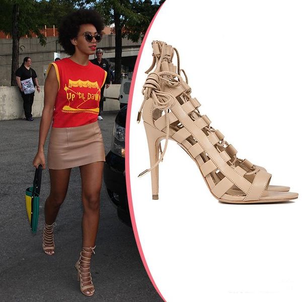 runway leather caged style sandal open toe lace-up gladiator for woman summer cutouts thin heels sandals, Black
runway leather caged style sandal open toe lace-up gladiator for woman summer cutouts thin heels sandals, Black
