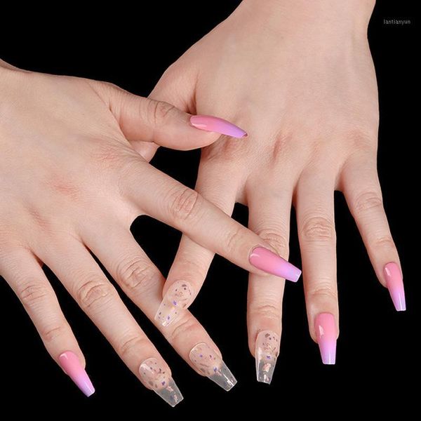 24pcs ballet pink gradient color gold foil fake nails irregular platinum flake wearable ladies nail tips full cover acrylic1, Red;gold
24pcs ballet pink gradient color gold foil fake nails irregular platinum flake wearable ladies nail tips full cover acrylic1, Red;gold