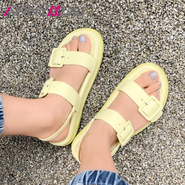 sandals annymoli women shoes flat leather buckle round toe ladies footwear summer green yellow size 34-40 fashion, Black
sandals annymoli women shoes flat leather buckle round toe ladies footwear summer green yellow size 34-40 fashion, Black
