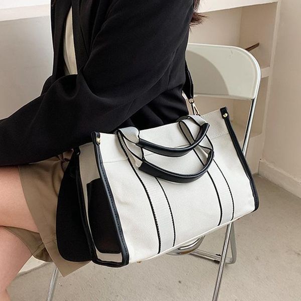 evening bags casual canvas big capacity tote for women contrast color shopper handbag fashion striped shoulder bag women's
evening bags casual canvas big capacity tote for women contrast color shopper handbag fashion striped shoulder bag women's