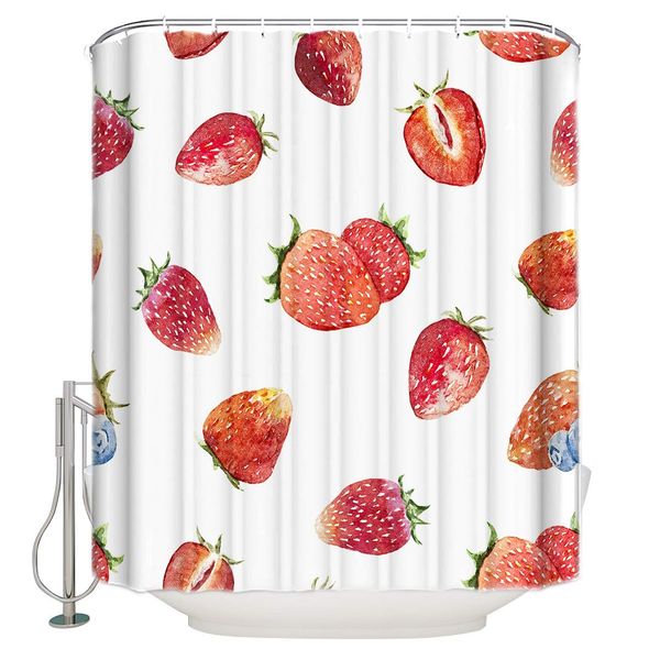 strawberry shower curtain with 12 hooks 54x78inch, polyester shower bath curtains waterproof home bathroom decorations,
strawberry shower curtain with 12 hooks 54x78inch, polyester shower bath curtains waterproof home bathroom decorations,