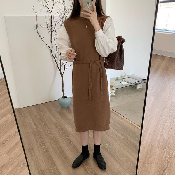 casual dresses coigarsam office lady full sleeve women dress winter knitting solid panelled high waist belt gray ga color 6927, Black;gray
casual dresses coigarsam office lady full sleeve women dress winter knitting solid panelled high waist belt gray ga color 6927, Black;gray