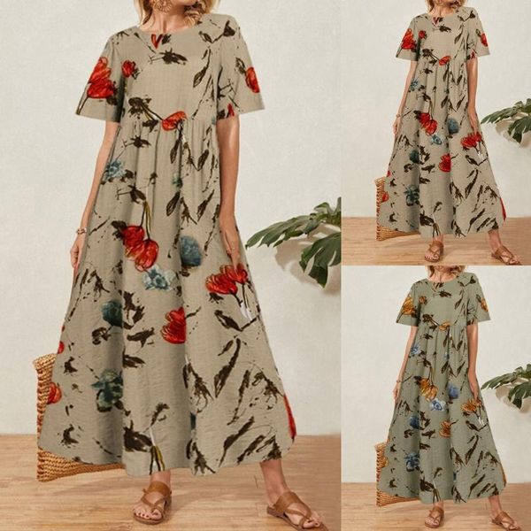 casual dresses summer print sundress celmia women elegant dress short sleeve loose button high waist work midi vestidos femme 2021, Black;gray
casual dresses summer print sundress celmia women elegant dress short sleeve loose button high waist work midi vestidos femme 2021, Black;gray